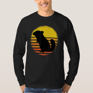 Retro Chinchilla Pocket Pet Rodent Chinchilla T-Shirt