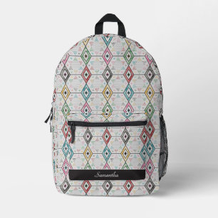 Retro Chinese Checkers Printed Backpack