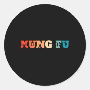 Retro Chinese Shaolin Martial Arts - Vintage Kung Classic Round Sticker