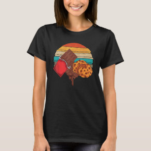 Retro Chocolate Chip Cookies Lover Chocolate Bar C T-Shirt