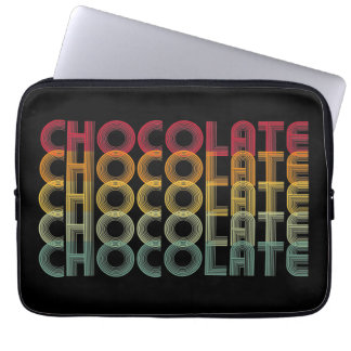 Retro Chocolate Rainbow Colour Laptop Sleeve