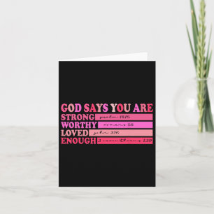 Retro Christian Bible Verse Valentines Day God Say Card