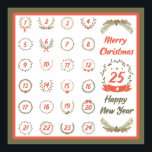 RETRO CHRISTMAS ADVENT CALENDAR 2023 POSTER<br><div class="desc">🎅 Elevate the excitement of the holiday season with our "CUTE CHRISTMAS COUNTDOWN POSTER"! 🎄Bring the magic of Christmas into your home with this charming and interactive poster designed to add a festive flair to your space. Crafted with adorable holiday-themed illustrations, this poster is not just a decoration; it's a...</div>