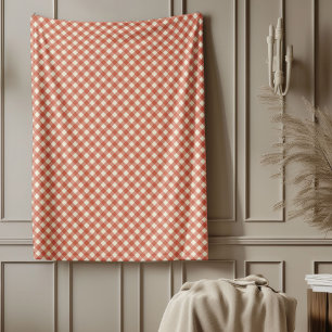 Retro Christmas Blanket Red Green Tartan Pattern