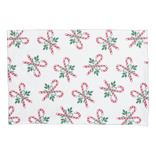 retro Christmas candy canes Pillowcase