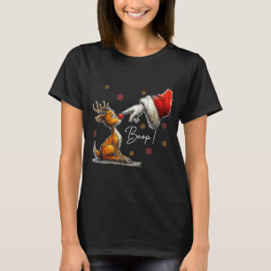 Retro Christmas Cartoon Boop, Christmas Reindeer  T-Shirt