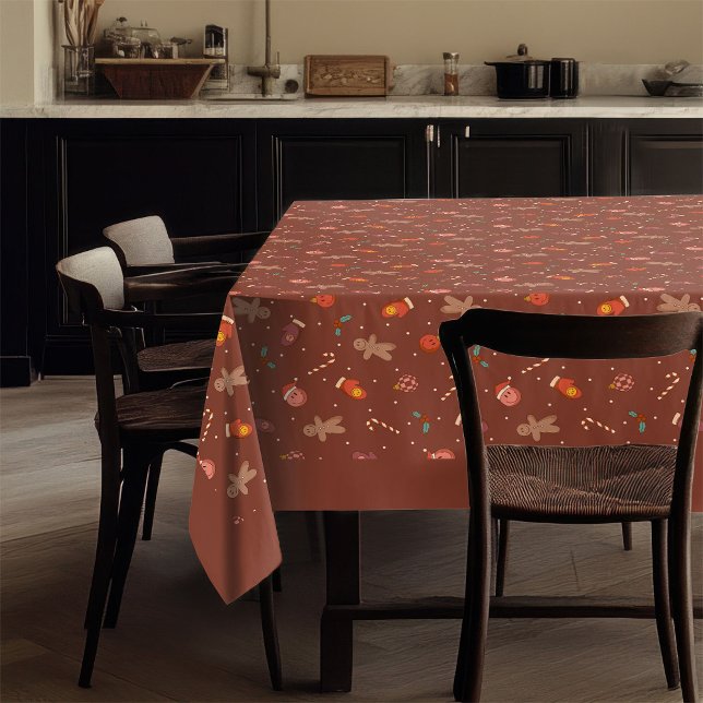 Retro Christmas Cloth Pastel Peaceful Dining (Retro Christmas Cloth Pastel Peaceful Dining)