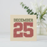 Retro Christmas December 25 Holiday Winter