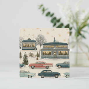 Retro Christmas Diner Nostalgia