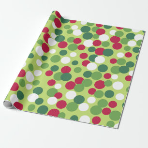 Retro Christmas Dots Wrapping Paper