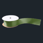 Retro Christmas Green Solid Colour  Satin Ribbon<br><div class="desc">Retro Christmas Green Solid Colour. Rich,  vintage shade of olive green. Coordinates with my Retro Christmas Green Red Cream designs.</div>