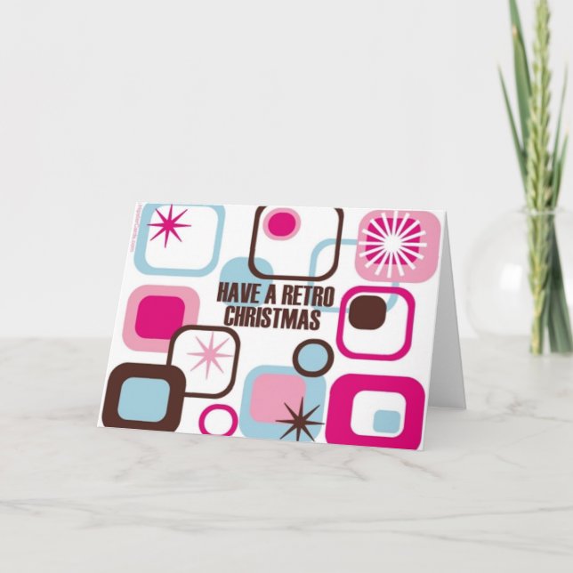 Retro Christmas Holiday Card (Front)