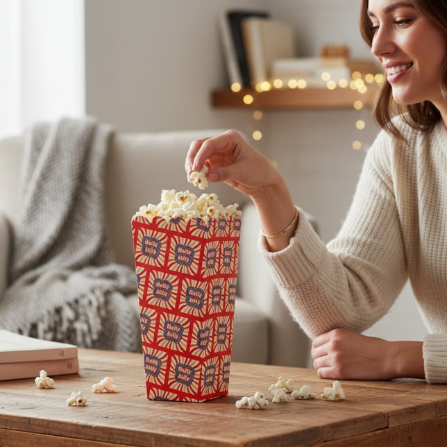 Retro Christmas Holidays Holly Jolly Typography Favour Box (Creator Uploaded)