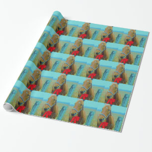 retro Christmas Horse Wrapping Paper