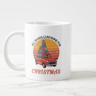 Retro Christmas Large Coffee Mug