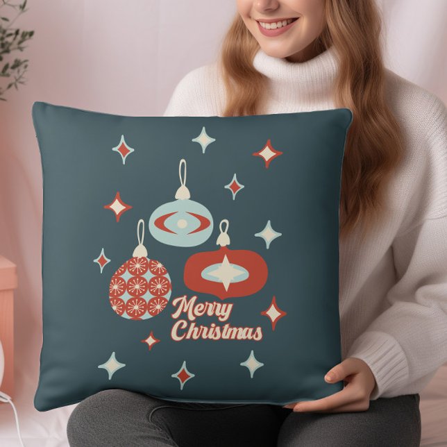 Retro Christmas Mid Century Modern Atomic Age Cushion (Creator Uploaded)