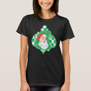 Retro Christmas Mid Century Modern Santa Claus T-Shirt
