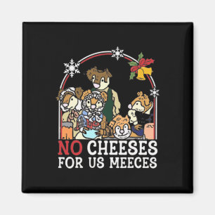 Retro Christmas No Cheese 90s For Us Music Meeces Magnet