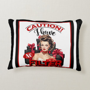 Retro Christmas No Filter Pinup Decorative Cushion
