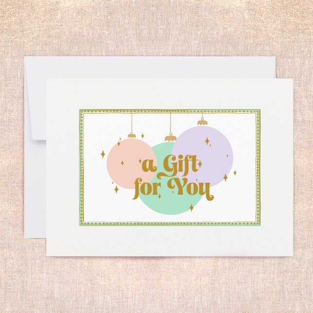 Retro Christmas Ornaments Gift Certificate (Creator Uploaded)