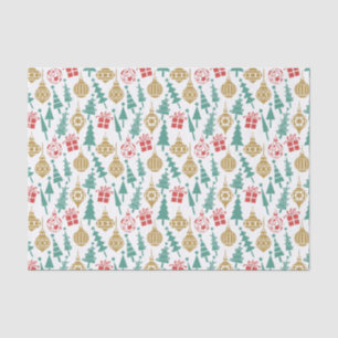 Retro Christmas Pattern Tissue Paper