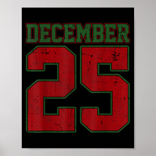 Retro Christmas Shirts Men Women December 25 Xmas Poster