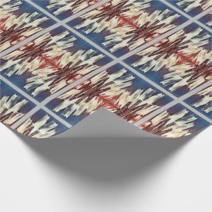 Retro Christmas Snowflake Sweater Wrapping Paper