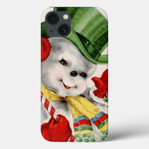 Retro Christmas snowman phone tough xtreme X case