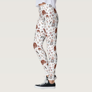 Retro Christmas Sweater Pattern  Leggings