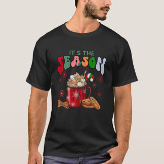 Retro Christmas Tis The Season Christmas Tree Coff T-Shirt