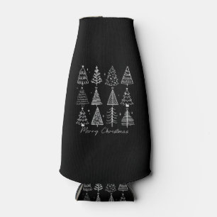 Retro Christmas Tree Classic Bottle Cooler