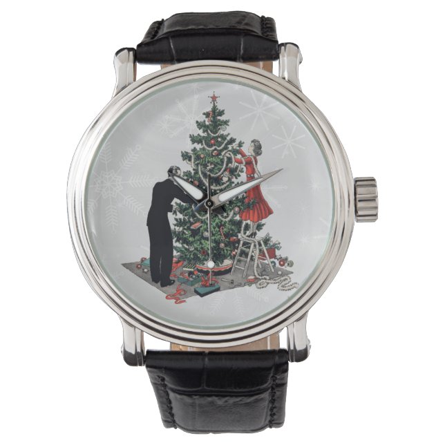 Retro Christmas Tree Watch (Front)