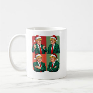 Retro Christmas Trump Claus Coffee Mug