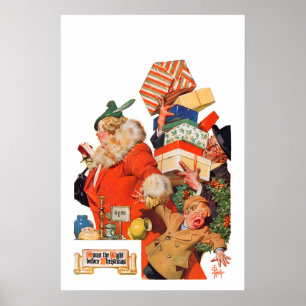 Retro Christmas Xmas Magazine Cover - It Was the Poster