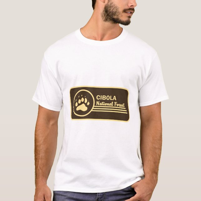 Retro Cibola National Forest Patch T-Shirt (Front)