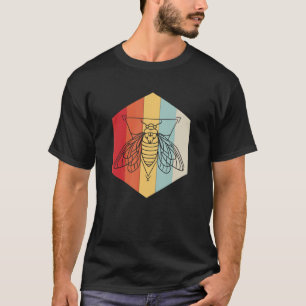 Retro Cicada for Bugs Cicadas Entomology Student T-Shirt