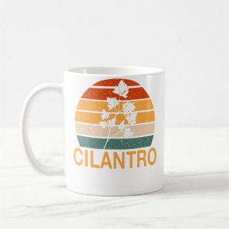 Retro Cilantro Design Love Gardening Herbs Coffee Mug