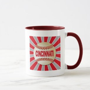 RETRO CINCINNATI BASEBALL MUG