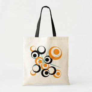 Retro Circle design Tote Bag