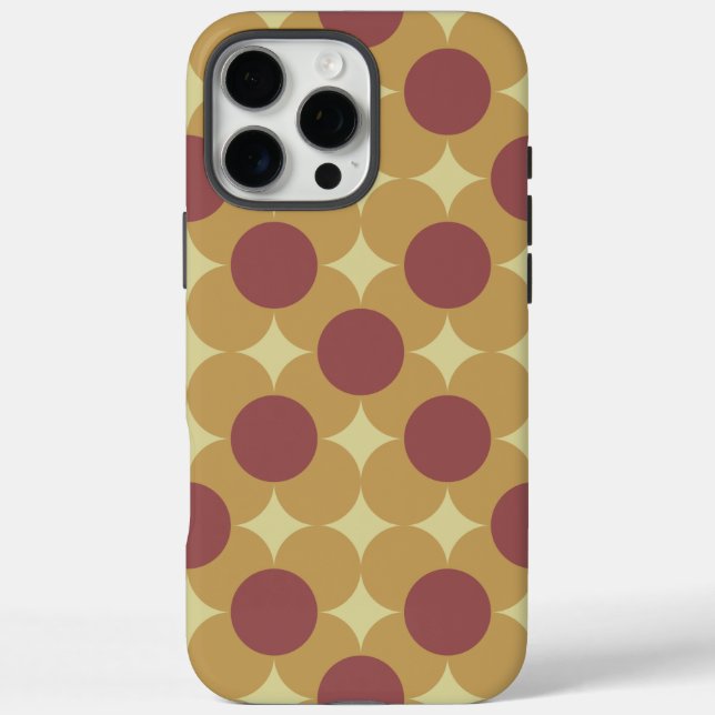Retro Circle Flower Pattern Case-Mate iPhone Case (Back)