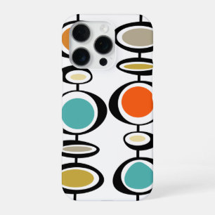 Retro Circle Shapes Mid Century Modern iPhone 16 Pro Case