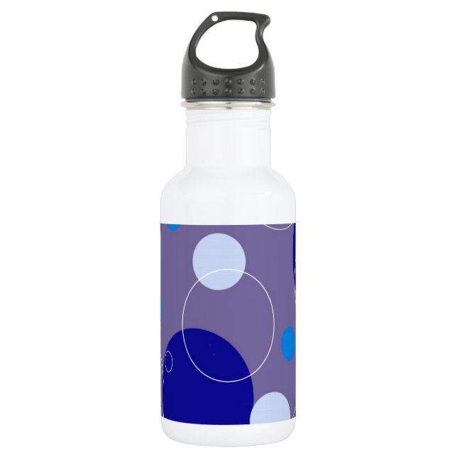Retro Circles 532 Ml Water Bottle (Front)