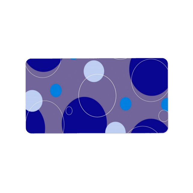 Retro Circles Address Label (Front)