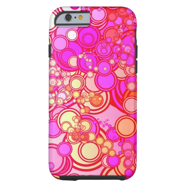 Retro Circles Case-Mate iPhone Case (Back)