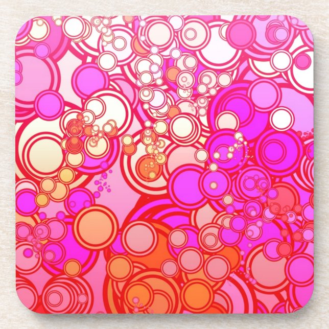 Retro Circles Coaster (Front)