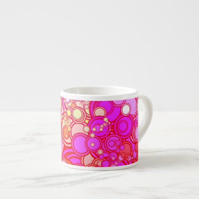 Retro Circles Espresso Cup (Front Right)