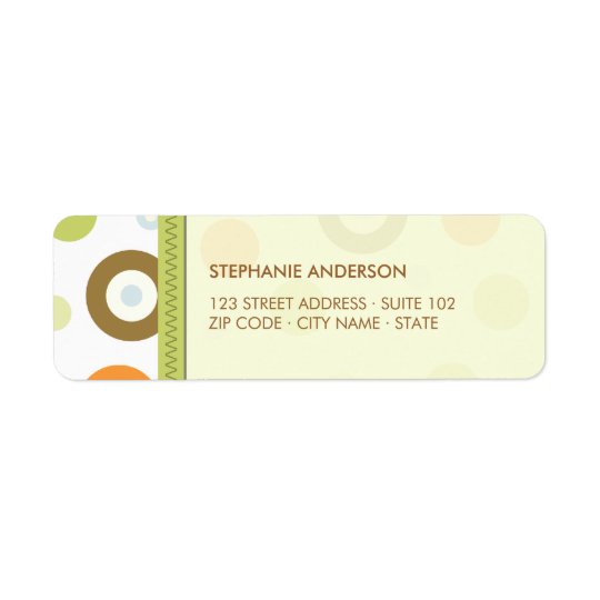 Retro Circles Fun labels