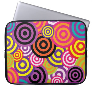 Retro Circles Laptop Sleeve