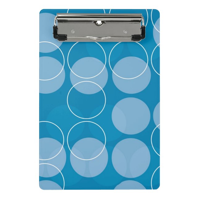 Retro circles mini clipboard (Front)