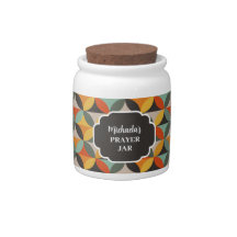 Retro Circles Personalised Prayer Jar